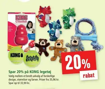 Spar 20% på KONG legetøj
