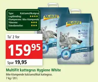 MultiFit kattegrus Hygiene White
