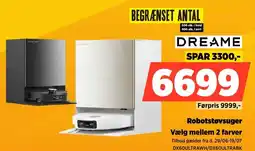 Power Dreame Robotstøvsuger Vælg mellem 2 farver tilbud