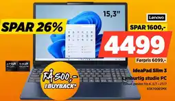 Power Lenovo IdeaPad Slim 3 Lynhurtig studie PC tilbud