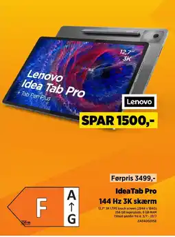 Power Lenovo IdeaTab Pro 144 Hz 3K skærm tilbud