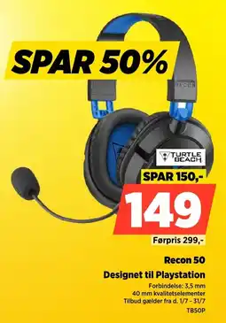 Power Turtle Beach Recon 50 Designet til Playstation tilbud