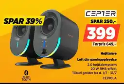 Power Cepter Højttalere Løft din gamingoplevelse tilbud