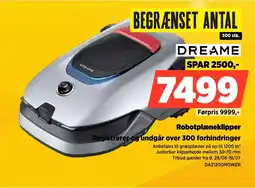 Power Dreame Robotplæneklipper Registrerer og undgår over 300 forhindringer tilbud