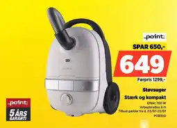 Power Point Støvsuger Stærk og kompakt tilbud