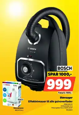 Power Bosch Støvsuger Effektniveauer til alle gulvoverflader tilbud