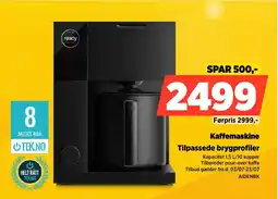 Power Kaffemaskine Tilpassede brygprofiler tilbud