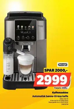 Power DeLongHi Kaffemaskine Automatisk bønne-til-kop kaffe tilbud