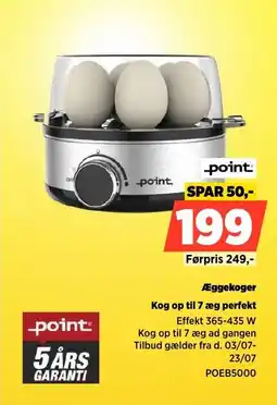 Power Point Æggekoger Kog op til 7 æg perfekt tilbud