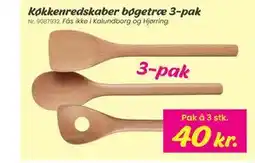 Hi five Køkkenredskaber bøgetræ 3-pak tilbud
