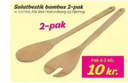 Hi five Salatbestik bambus 2-pak tilbud