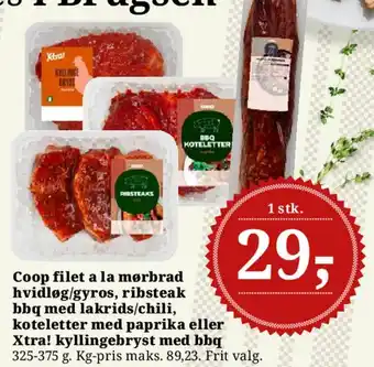Coop marinerede kød-/kyllingevarer