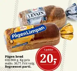 Dagli'Brugsen Pågen brød tilbud