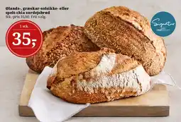 Dagli'Brugsen Ølands-, græskar-solsikke- eller spelt-chia surdejsbrød tilbud