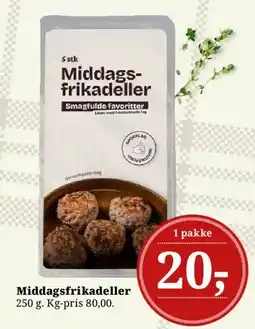 Dagli'Brugsen Middagsfrikadeller tilbud