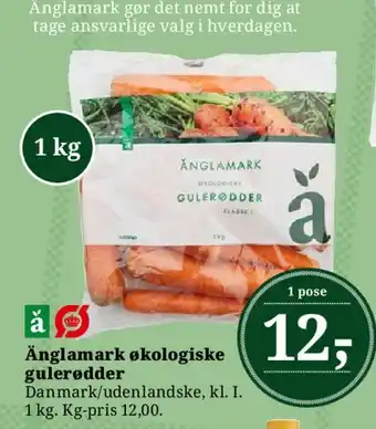 Dagli'Brugsen Änglamark økologiske gulerødder tilbud