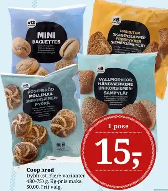 Dagli'Brugsen Coop brød tilbud