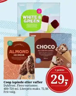 Dagli'Brugsen Coop ispinde eller vafler tilbud