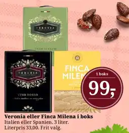 Dagli'Brugsen Veronia eller Finca Milena i boks tilbud
