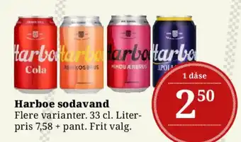 Dagli'Brugsen Harboe sodavand tilbud