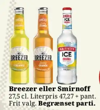 Breezer eller Smirnoff