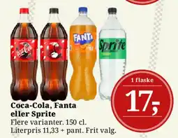 Dagli'Brugsen Coca-Cola, Fanta eller Sprite tilbud