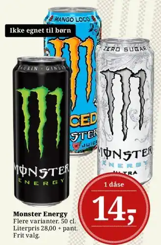 Dagli'Brugsen Monster Energy tilbud