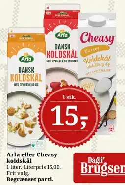 Dagli'Brugsen Arla eller Cheasy koldskål tilbud