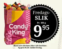 Dagli'Brugsen Fredags-SLIK (Candy King) tilbud