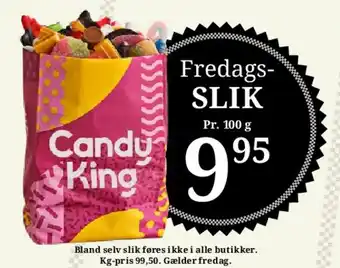 Dagli'Brugsen Fredags-SLIK (Candy King) tilbud