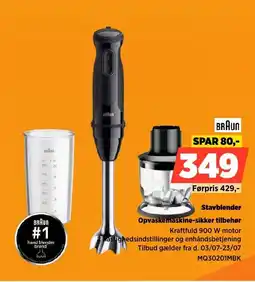 Power Braun Stavblender Opvaskemaskine-sikker tilbehør tilbud