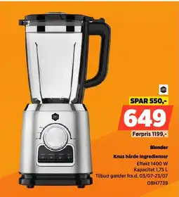 Power Blender Knus hårde ingredienser tilbud