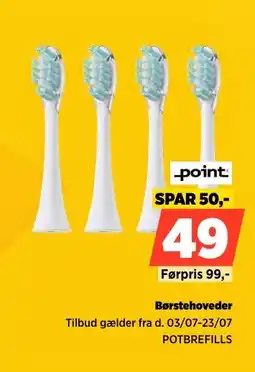 Power Point Børstehoveder tilbud