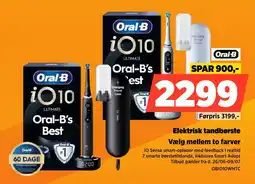 Power Oral-B Elektrisk tandbørste Vælg mellem to farver tilbud