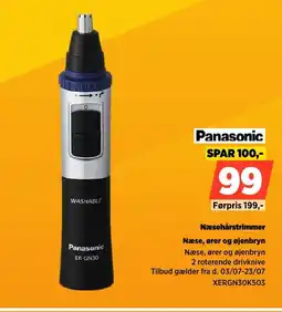 Power Panasonic Næsehårstrimmer Næse, ører og øjenbryn tilbud