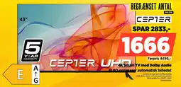 Power Cepter 4K Smart TV med Dolby Audio ALPO optimerer automatisk billedet tilbud