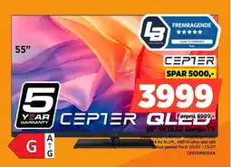 Power Cepter 55" 4K QLED Google TV tilbud