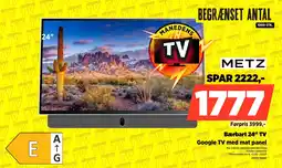 Power Metz Bærbart 24" Google TV med mat panel tilbud