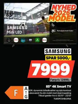 Power Samsung 85" 4K Smart TV tilbud