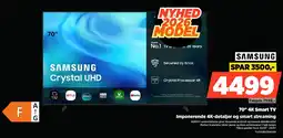 Power Samsung 70" 4K Smart TV Imponerende 4K-detaljer og smart streaming tilbud