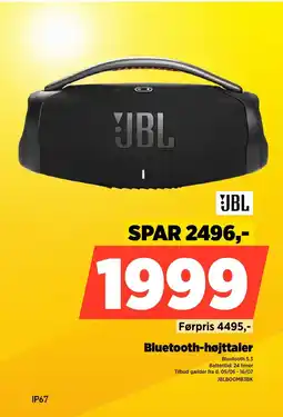 Power Jbl Bluetooth-højttaler tilbud