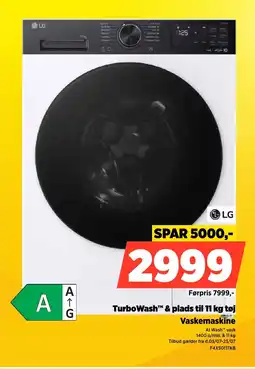 Power Lg TurboWash™ & plads til 11 kg tøj Vaskemaskine tilbud