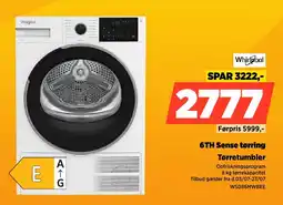 Power Whirlpool 6TH Sense tørring Tørretumbler tilbud