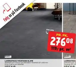 jem & fix LAMINATGULV MUSTANG SLATE tilbud