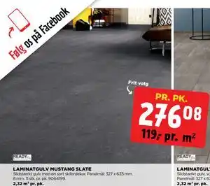 jem & fix LAMINATGULV MUSTANG SLATE tilbud