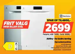 Power Electrolux AirDry - for bedre tørring Opvaskemaskine tilbud