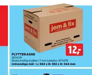 jem & fix FLYTTEKASSE tilbud