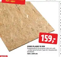 jem & fix OSB3 PLADE 10 MM tilbud