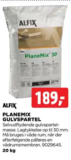 jem & fix ALFIX PLANEMIX GULVSPARTEL tilbud