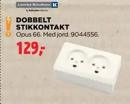 jem & fix DOBBELT STIKKONTAKT tilbud